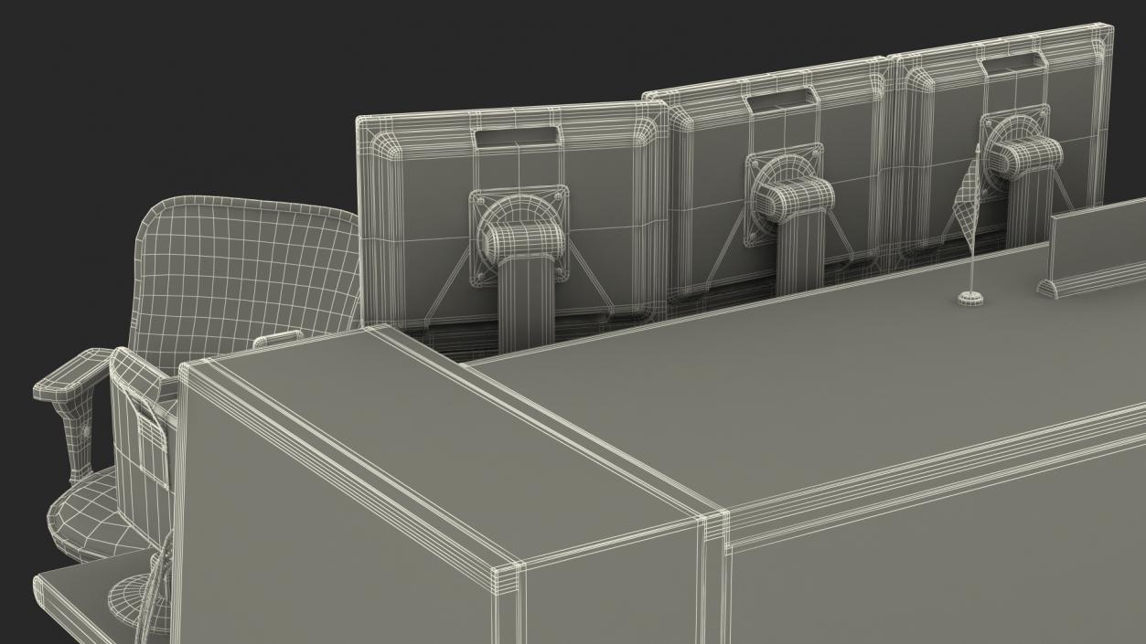 Office Workstation Set 3D