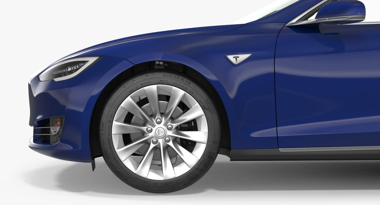 Tesla Model S 90D 2017 3D