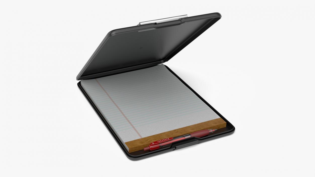 3D Storage Clipboard Black Open model