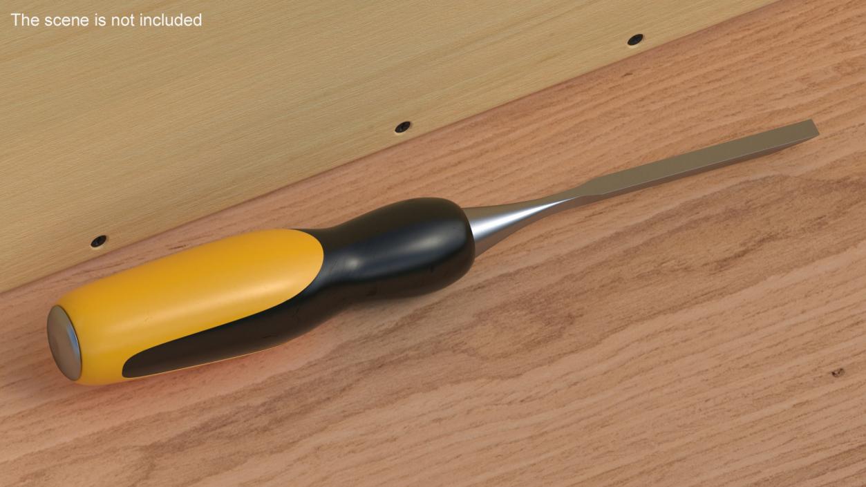 3D Wood Chisel with Plastic Handle