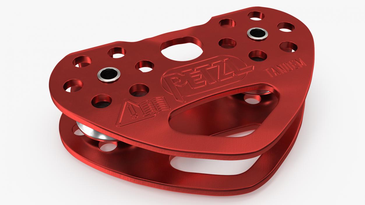 3D Zip Line Tandem Pulley Petzl model