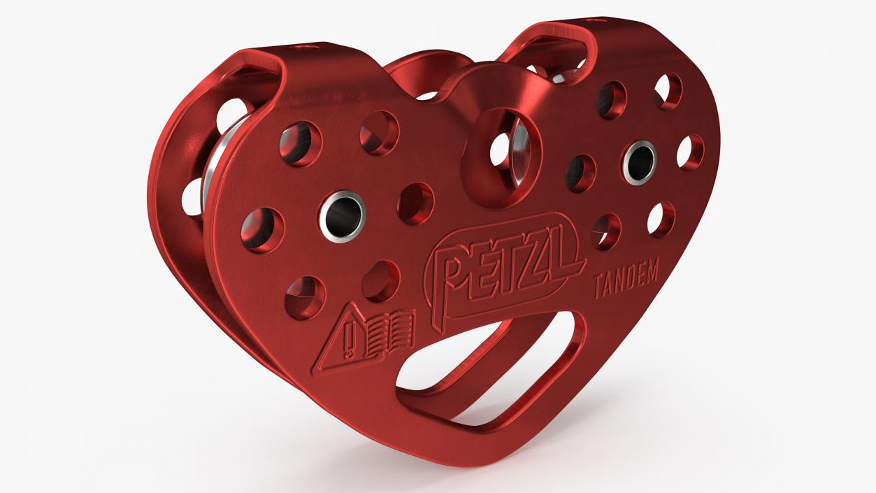 3D Zip Line Tandem Pulley Petzl model