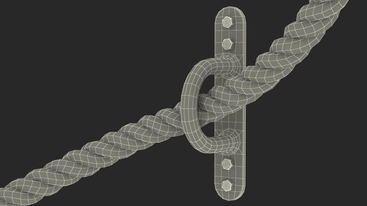 3D Battle Rope Alternating Waves Position model