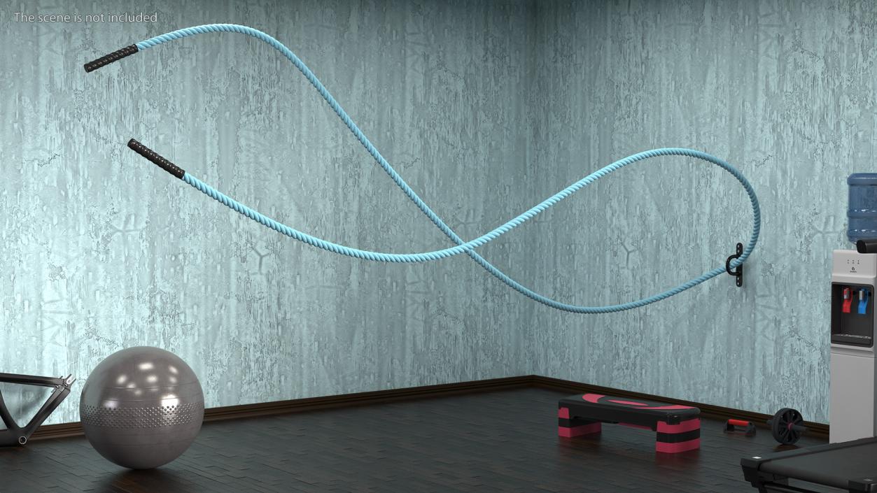 3D Battle Rope Alternating Waves Position model