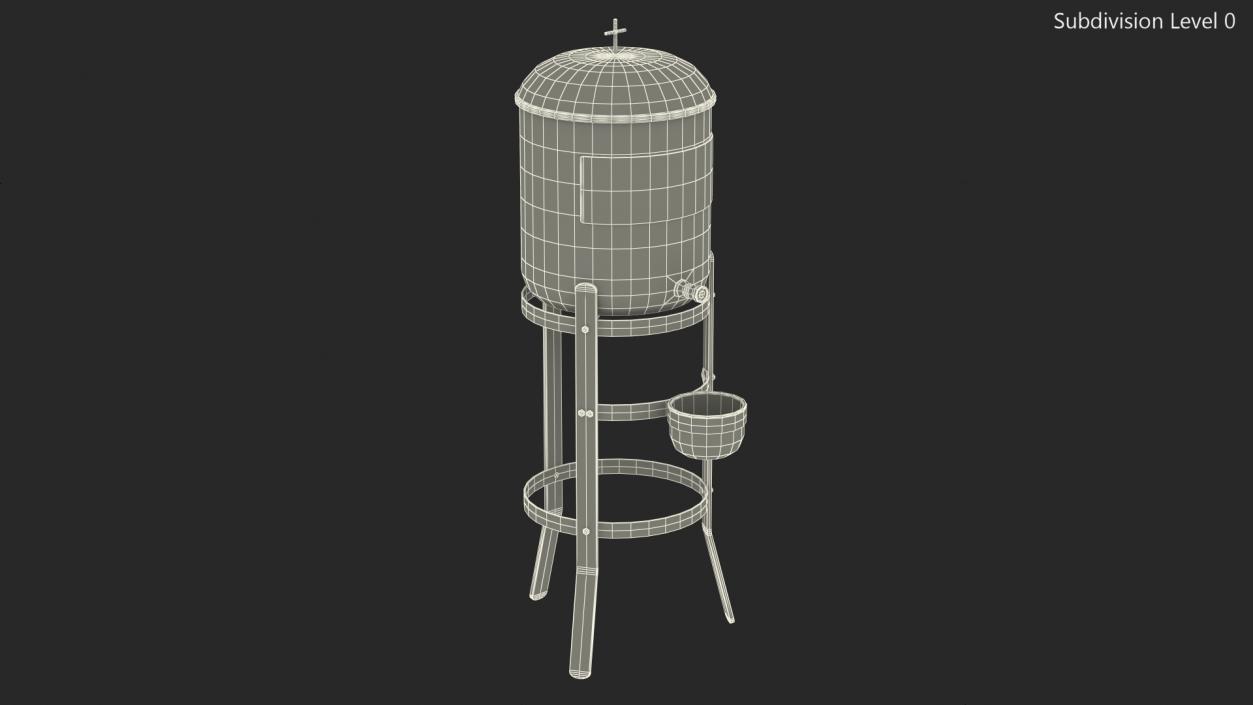 3D Holy Water Tank with Stand