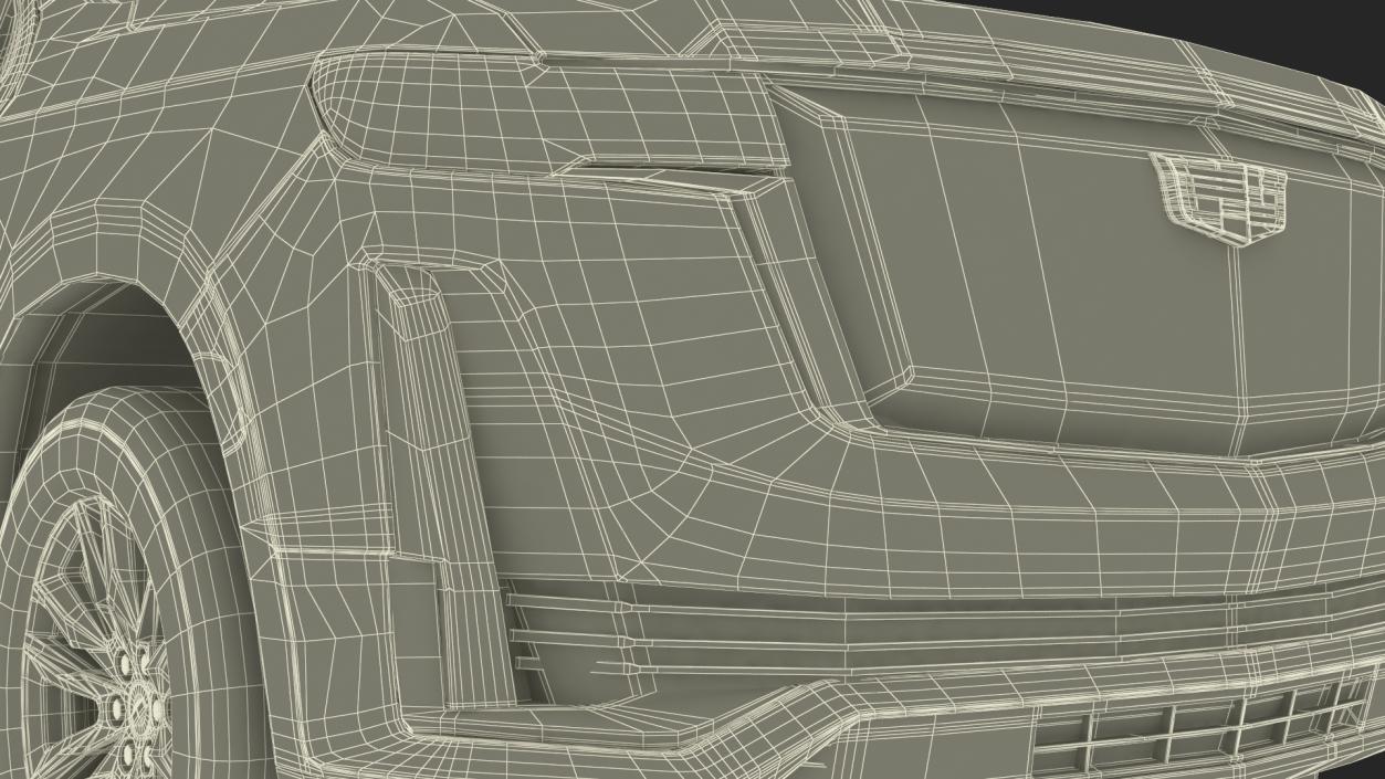 3D Cadillac Escalade 2021 Simple Interior model