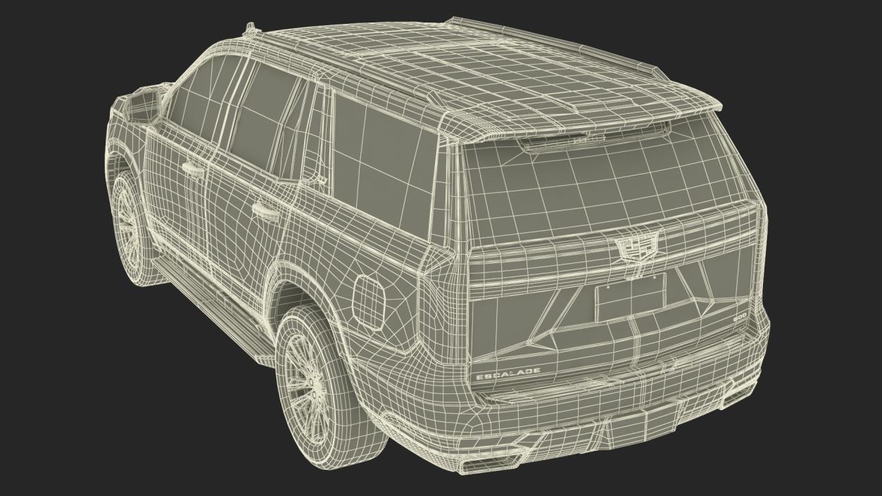 3D Cadillac Escalade 2021 Simple Interior model