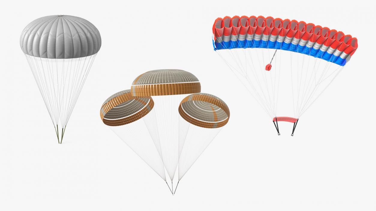 3D Parachutes Collection 2 model