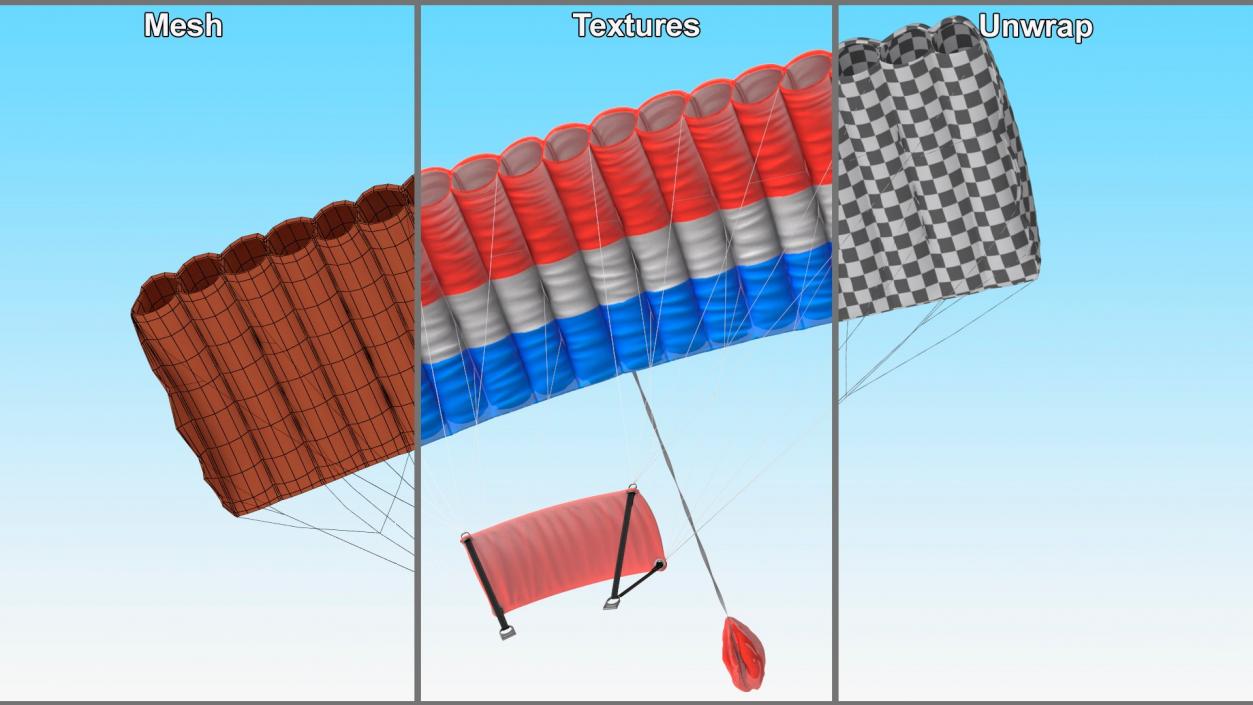 3D Parachutes Collection 2 model