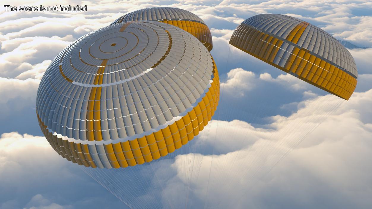 3D Parachutes Collection 2 model