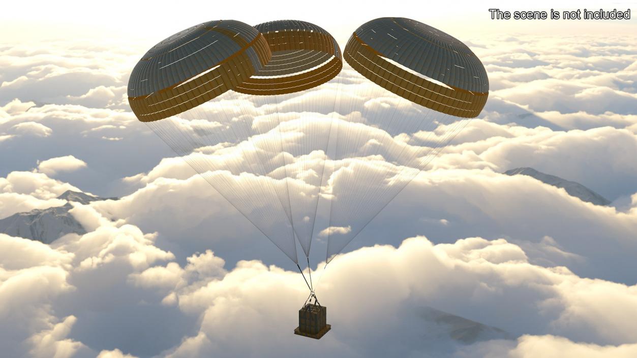 3D Parachutes Collection 2 model