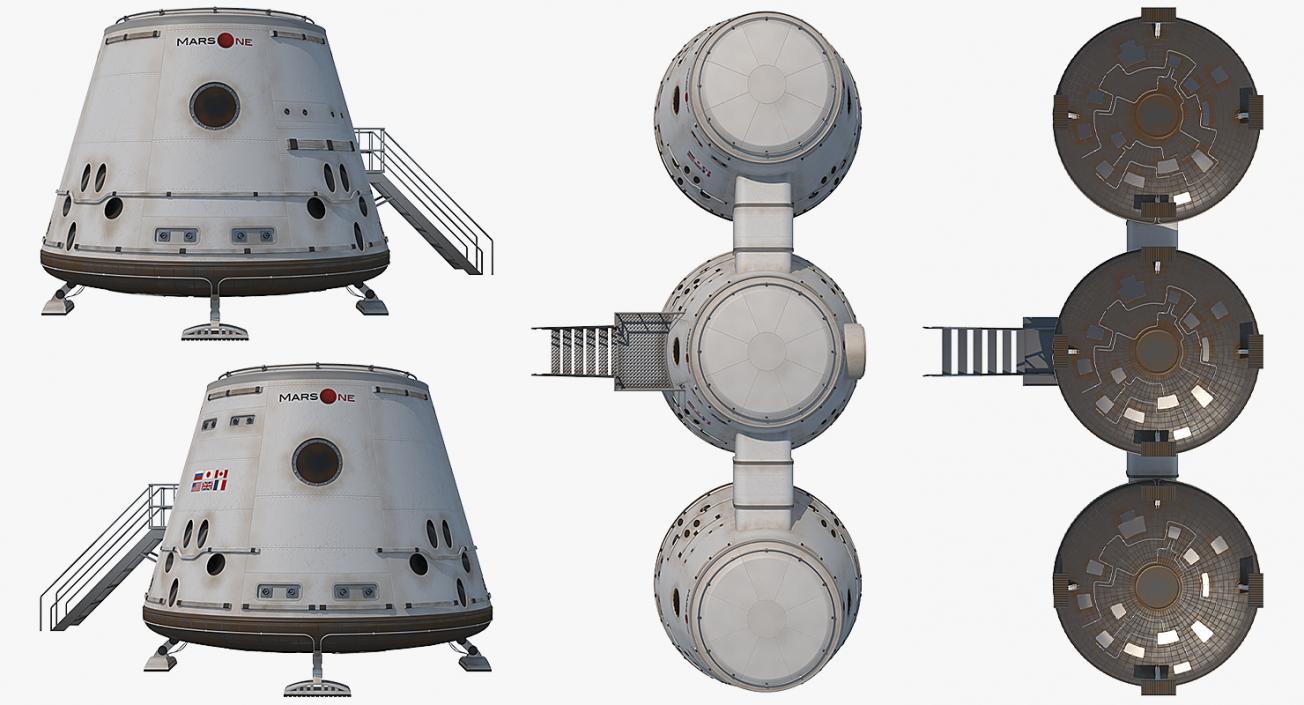 3D Mars Colony Structure