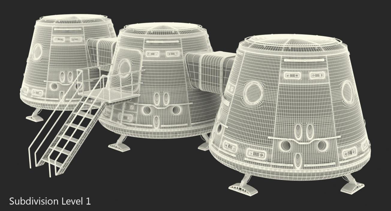 3D Mars Colony Structure