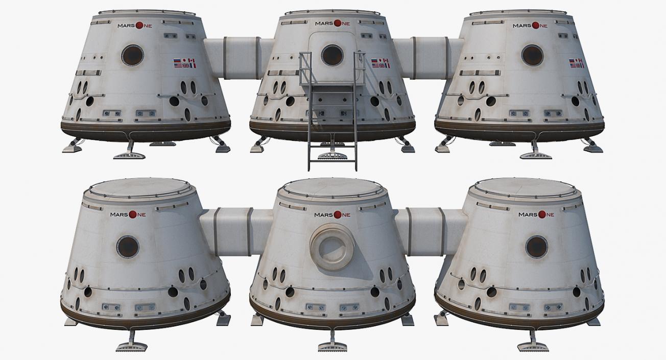 3D Mars Colony Structure