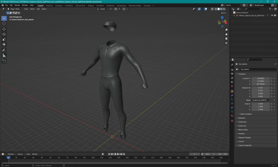 Motion Capture Suit by OptiTrack 3D