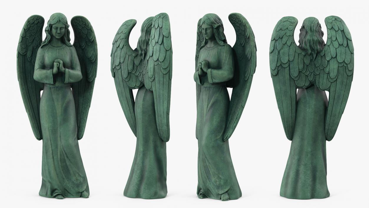 Angel Outdoor Garden Statue 3D