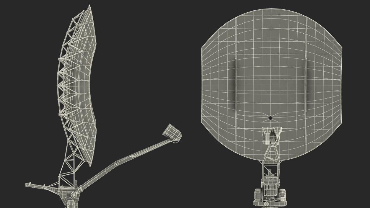 3D model Kasta 2E2 Antenna Truck Rigged