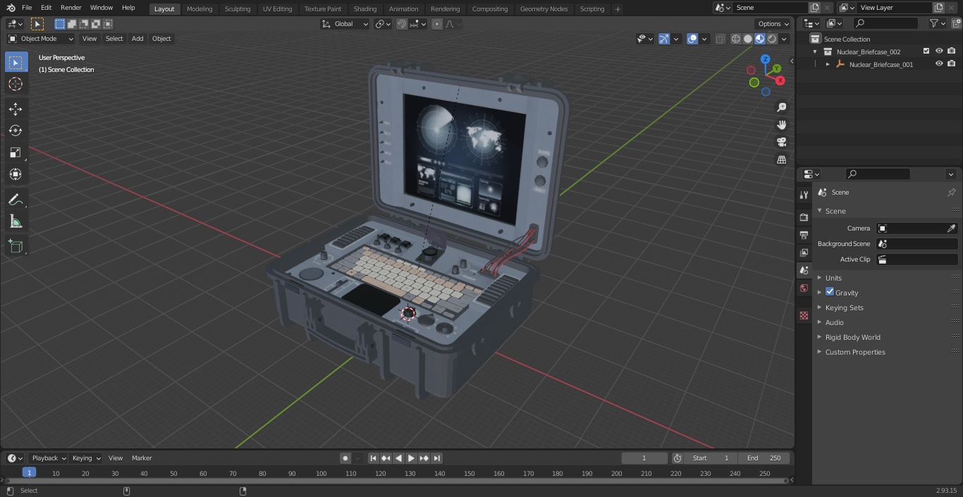 Nuclear Briefcase 3D