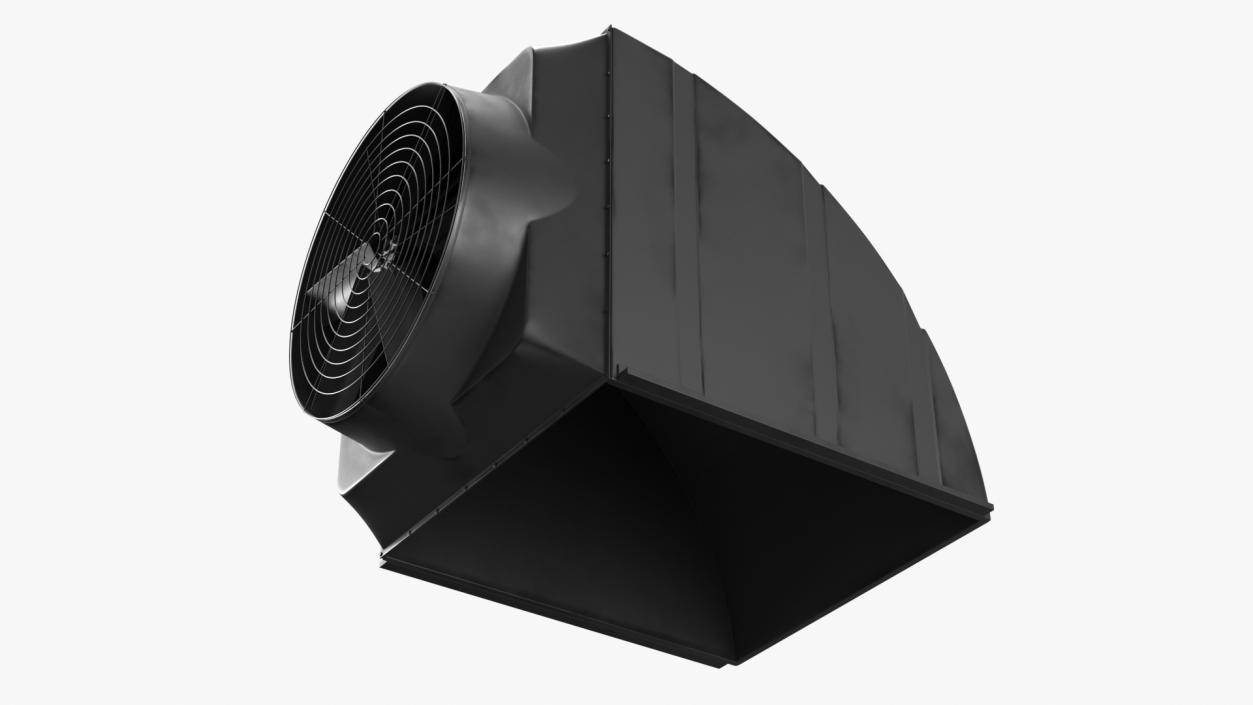 Roof Exhaust Ventilation Fan Black 3D model