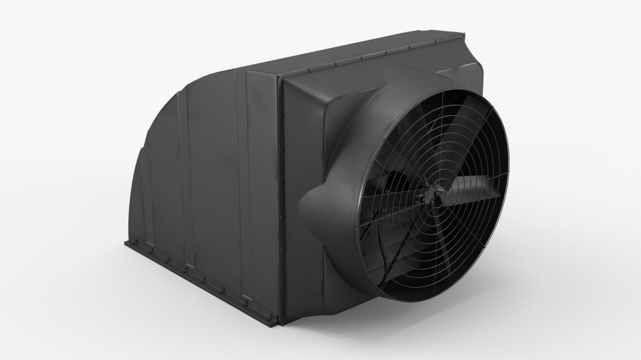 Roof Exhaust Ventilation Fan Black 3D model