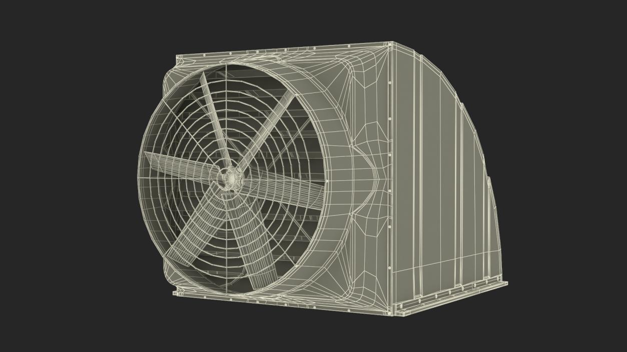 Roof Exhaust Ventilation Fan Black 3D model