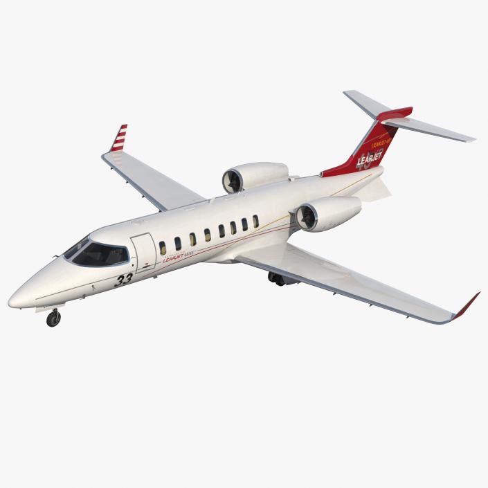 3D Bombardier Learjet 45XR model