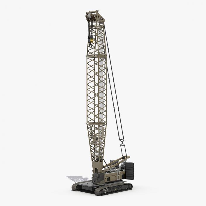 3D Lattice Boom Crawler Crane