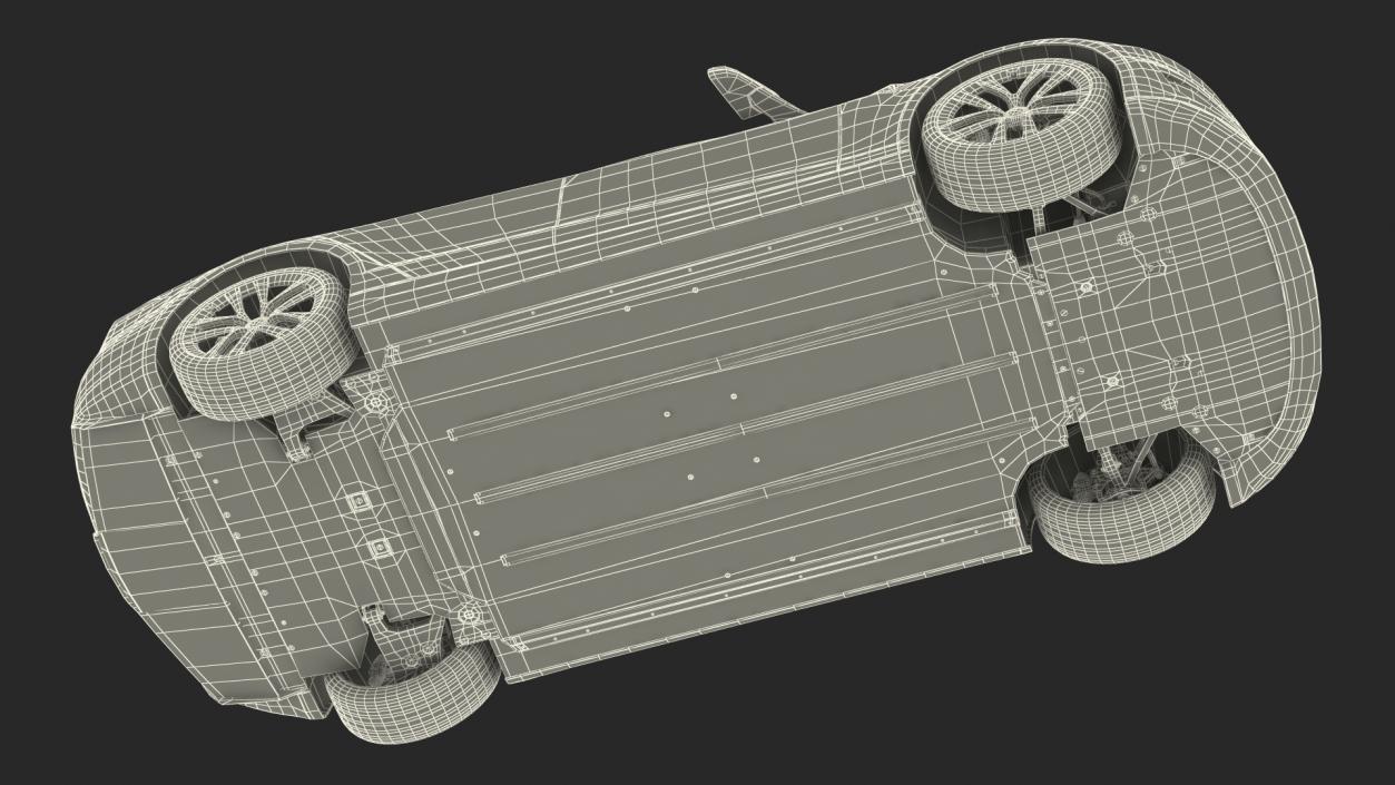 3D Tesla Model S Plaid Rigged