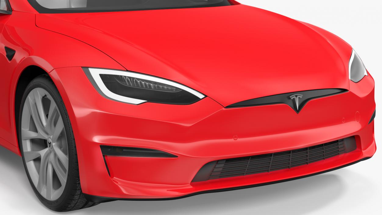 3D Tesla Model S Plaid Rigged