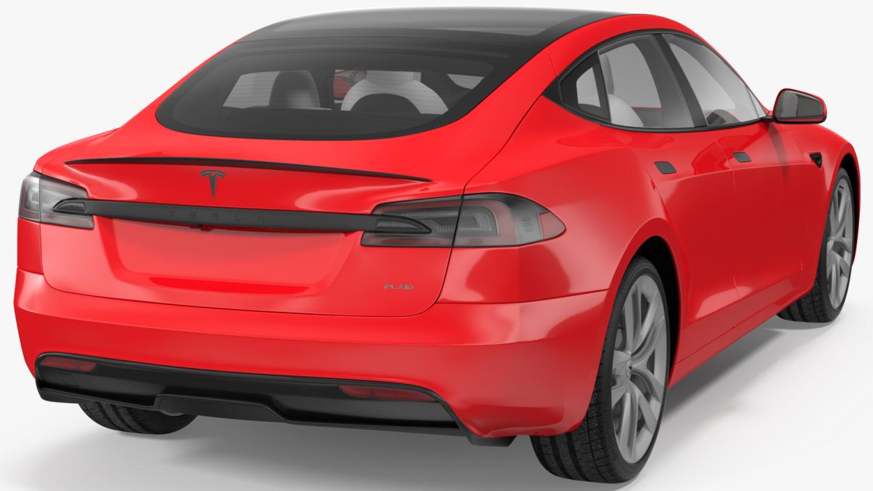 3D Tesla Model S Plaid Rigged