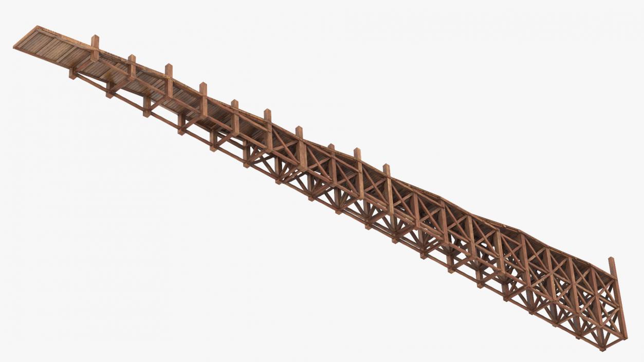 Noah Ark Wooden Ladder 3D