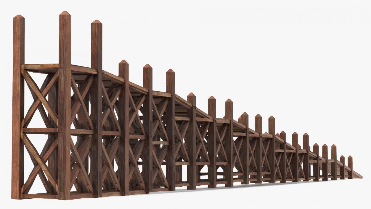 Noah Ark Wooden Ladder 3D