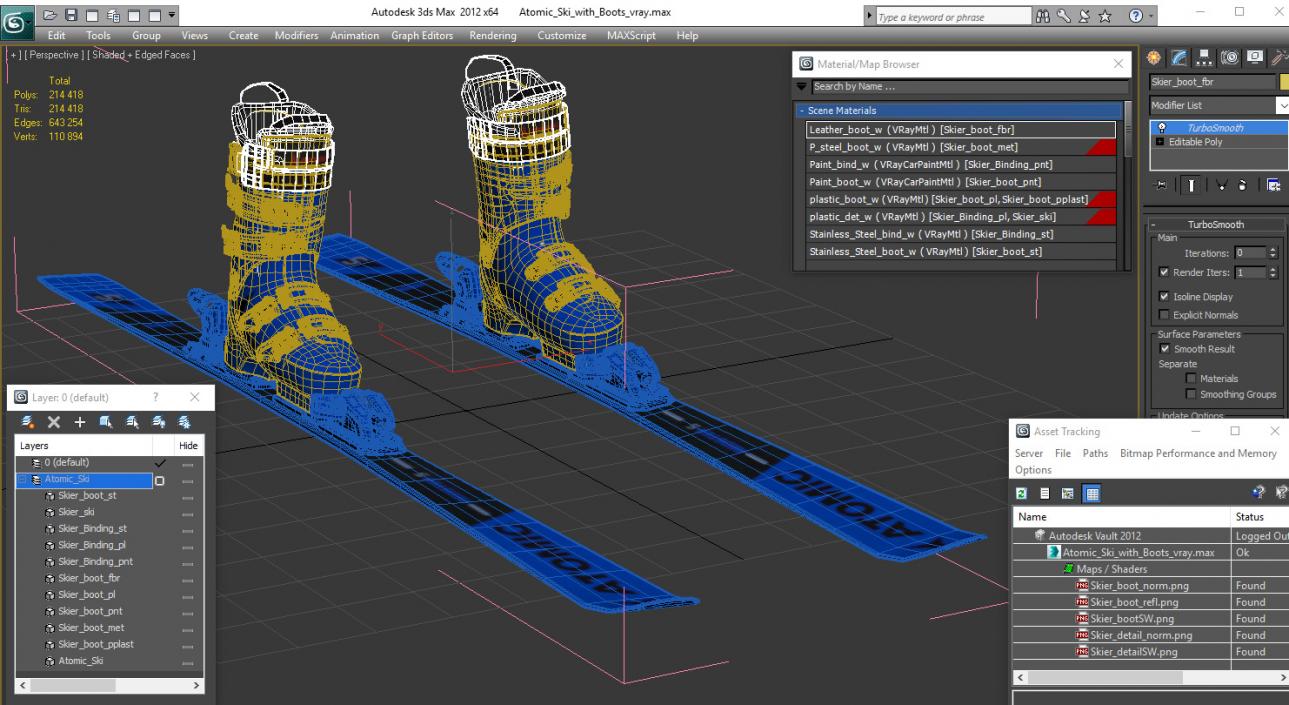 3D Atomic Ski with Boots