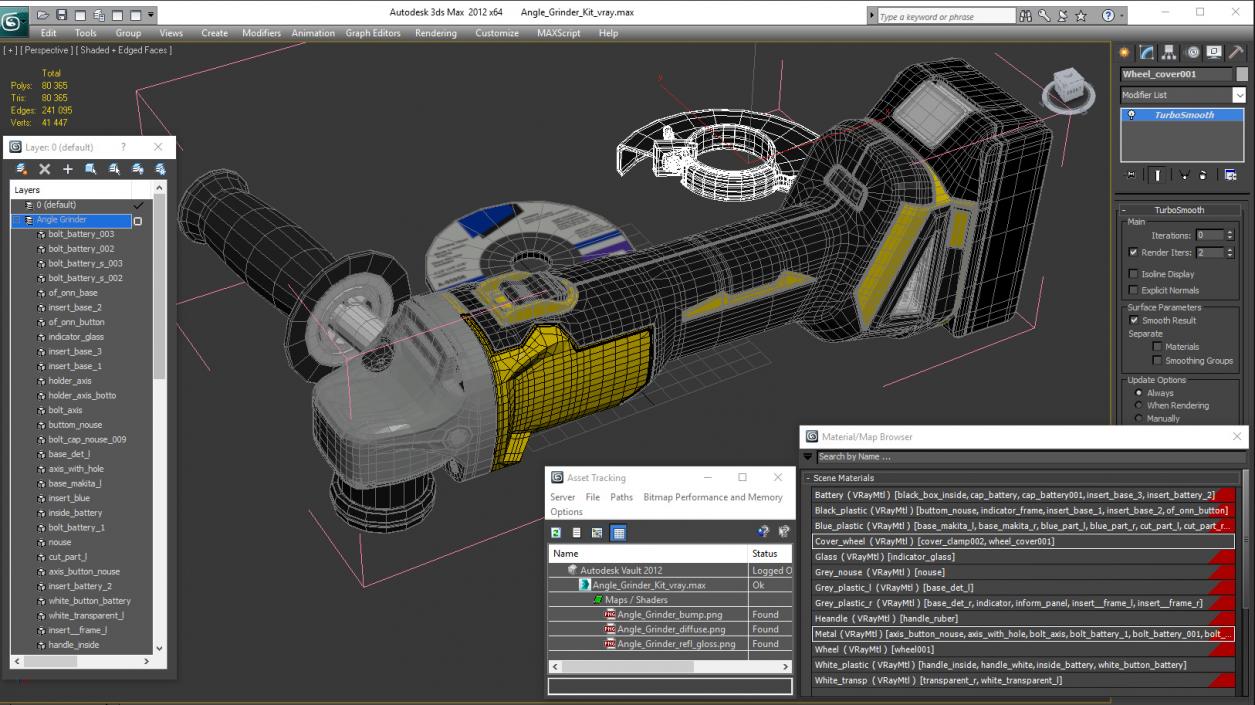 Angle Grinder Kit 3D