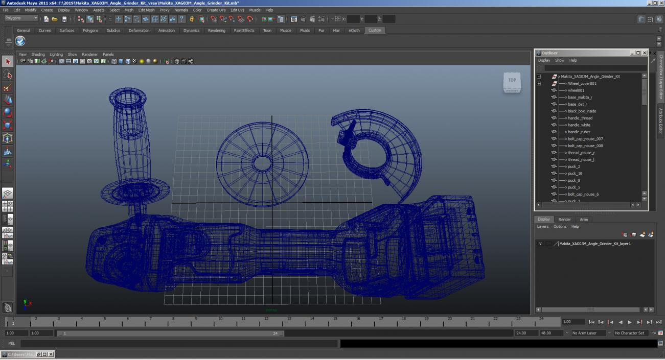 Angle Grinder Kit 3D