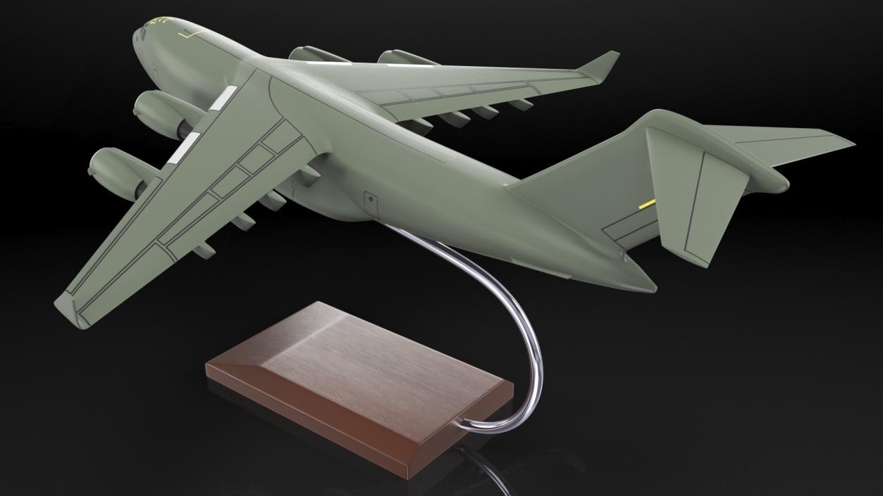 3D model Military Transport Aircraft Scale Model with Stand