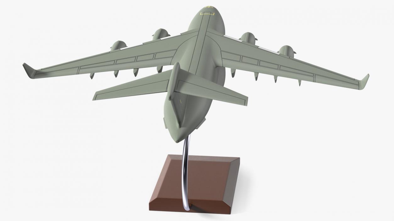 3D model Military Transport Aircraft Scale Model with Stand