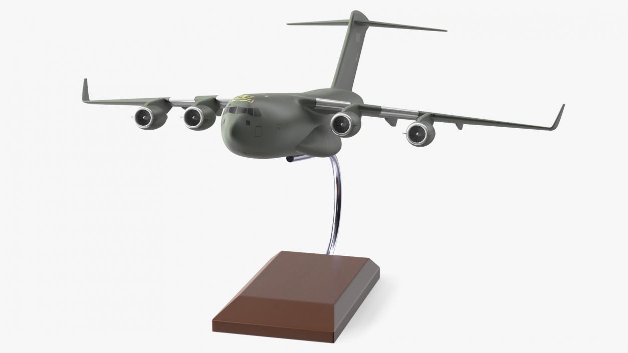 3D model Military Transport Aircraft Scale Model with Stand