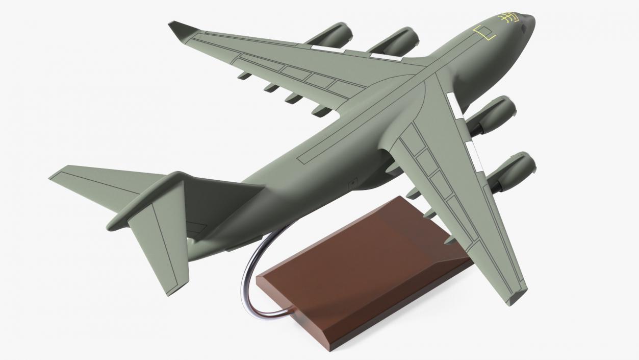 3D model Military Transport Aircraft Scale Model with Stand