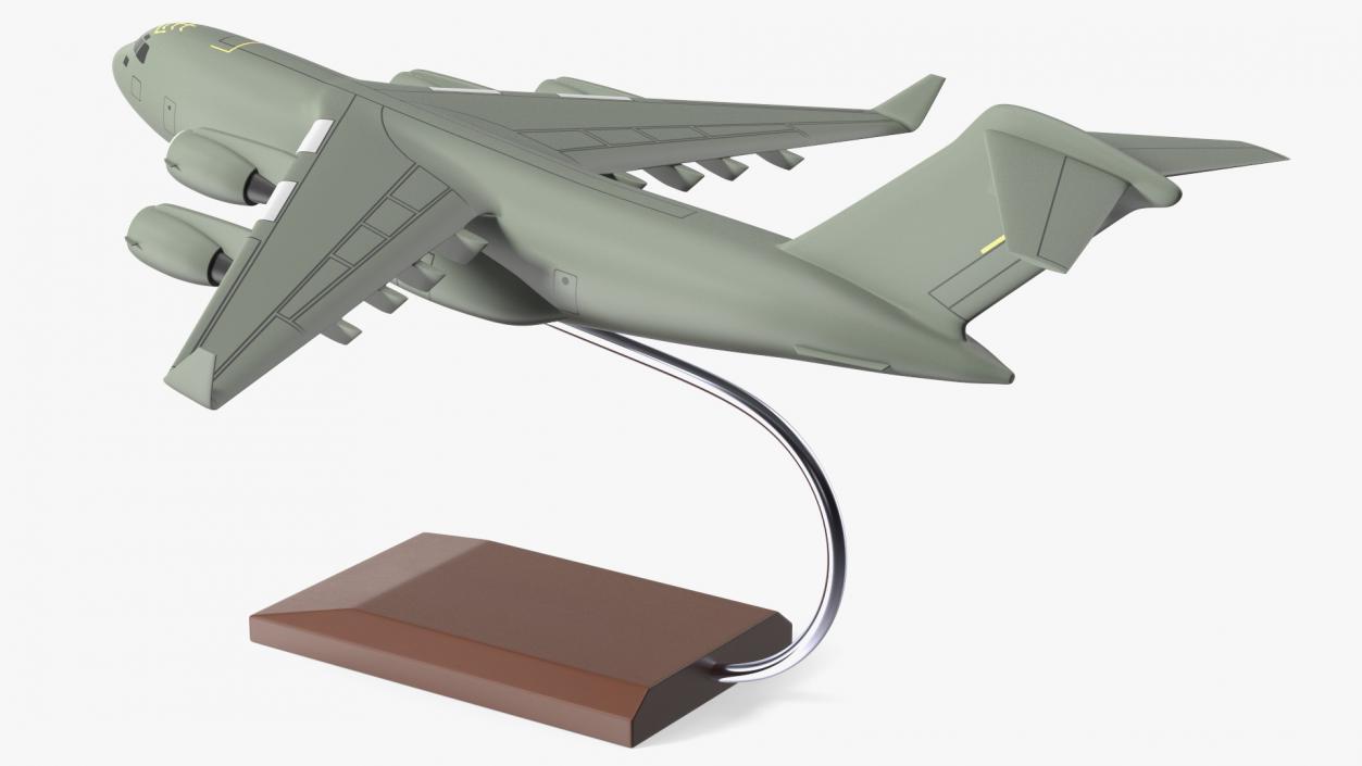 3D model Military Transport Aircraft Scale Model with Stand