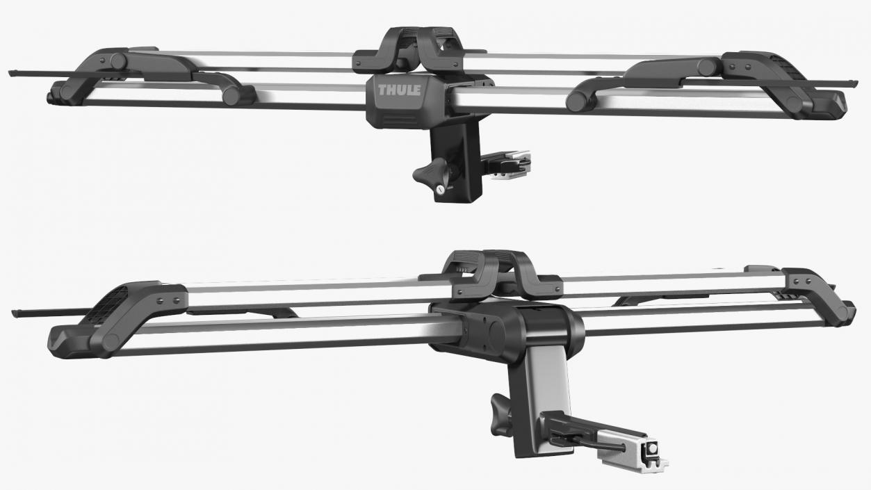 Thule Helium Aluminum Platform Bike Rack Folded 3D