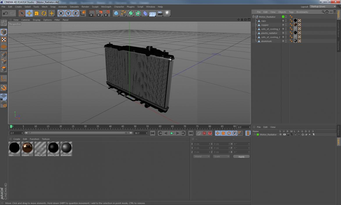 Motor Radiator 3D model