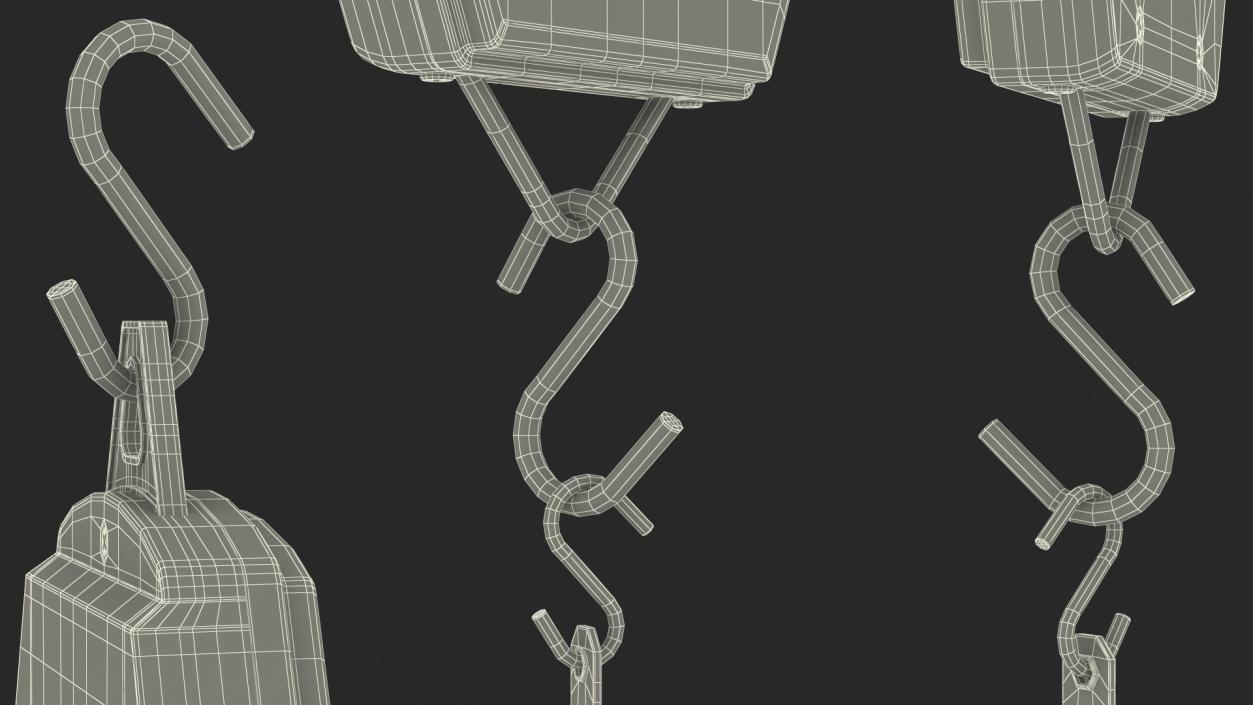 Mechanical Hanging Scales with Pan 3D model