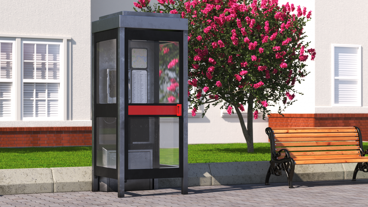 3D Phone Booth 2 model