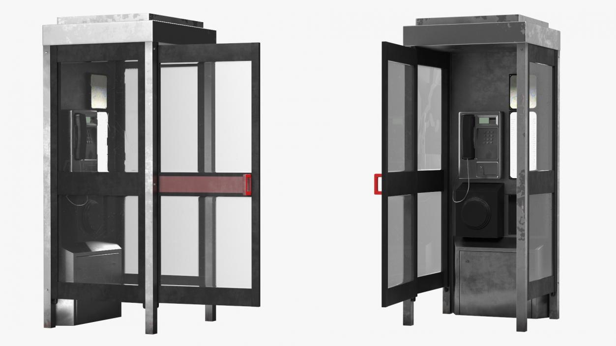 3D Phone Booth 2 model