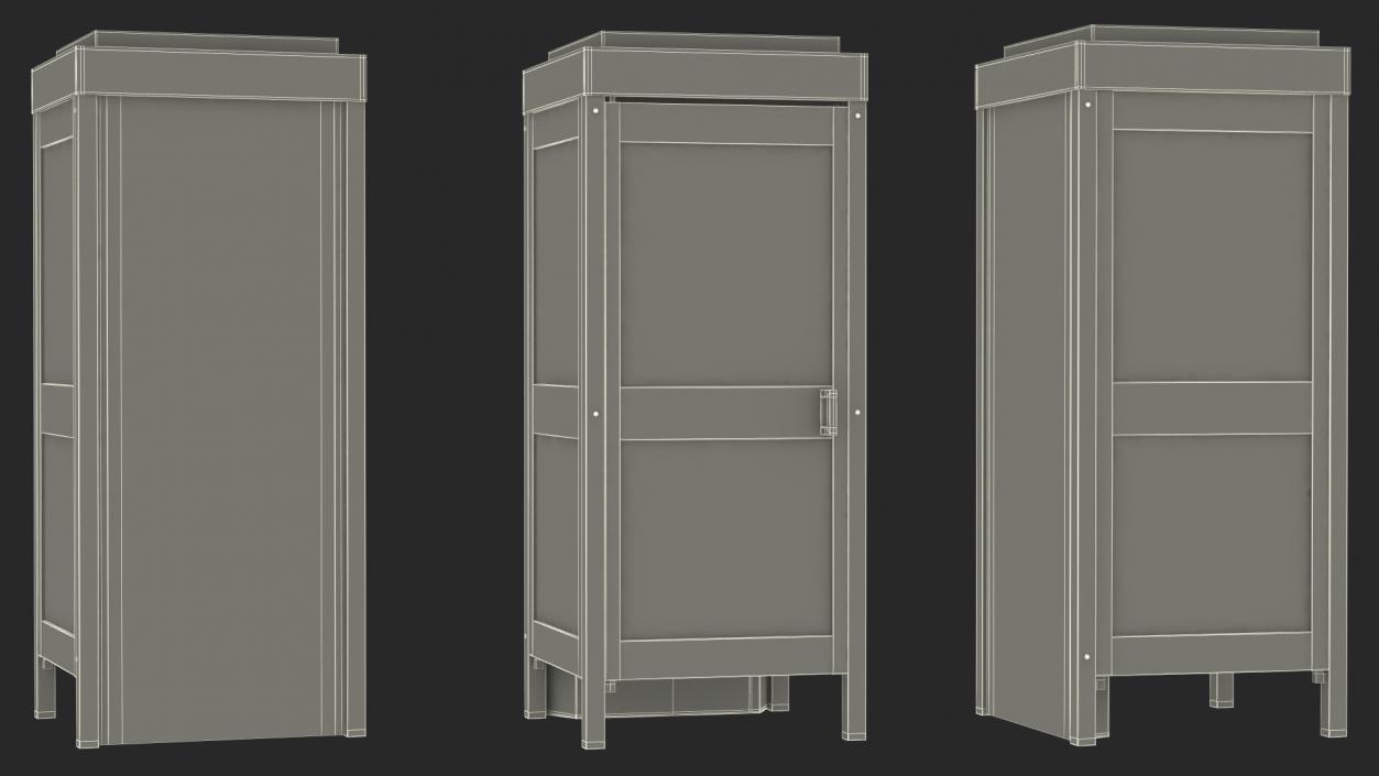 3D Phone Booth 2 model