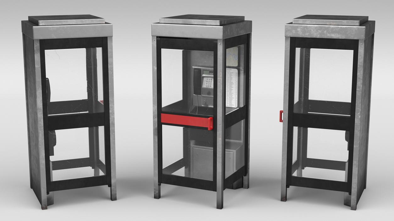 3D Phone Booth 2 model