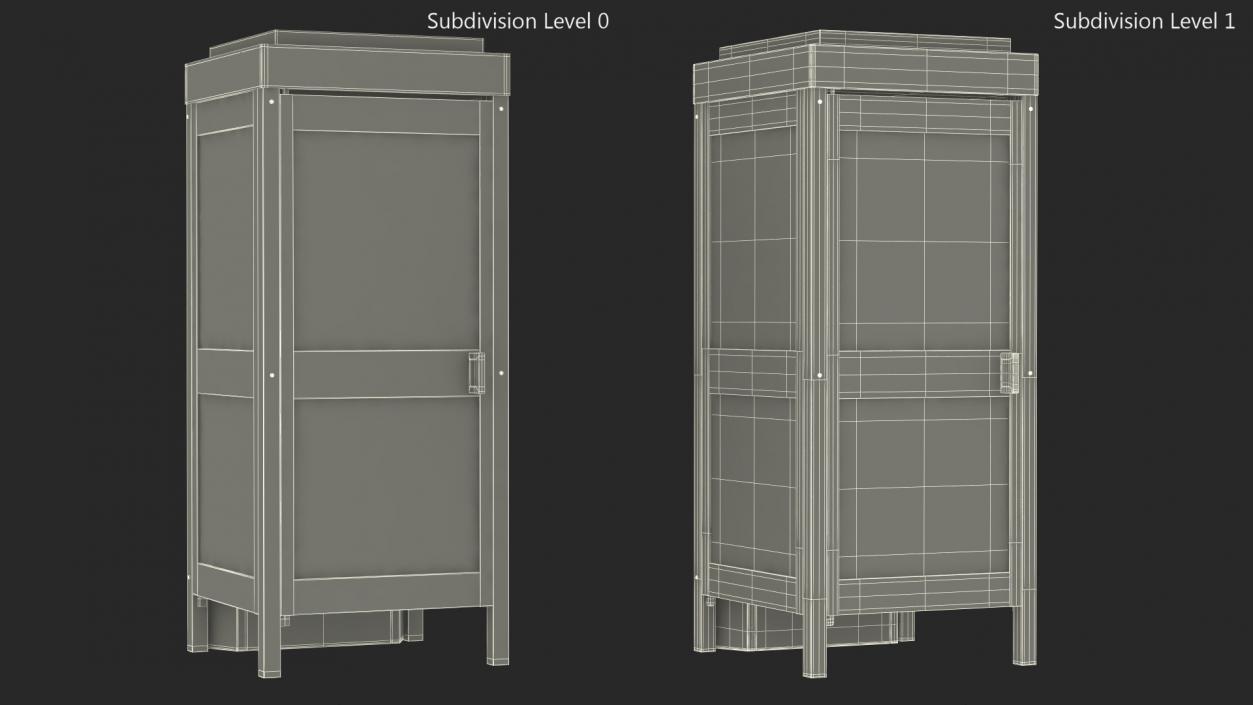 3D Phone Booth 2 model