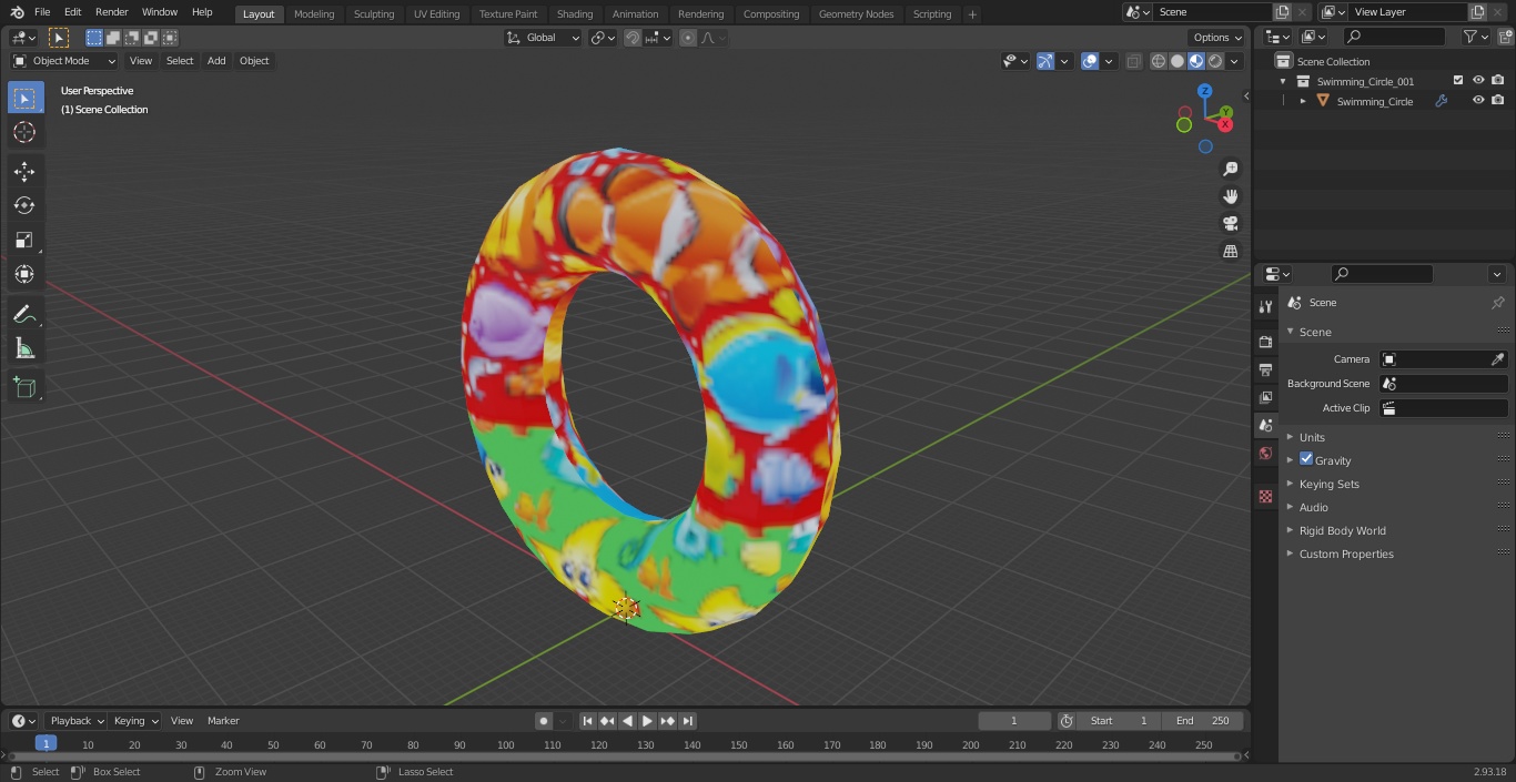 3D model Swimming Circle