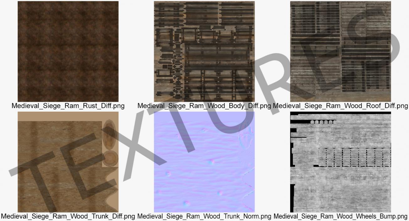 Medieval Battering Ram 3D